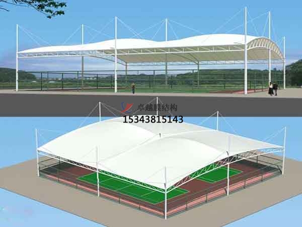潛江籃球場膜結構罩棚/頂棚張拉膜公司【生產廠家】 　　
